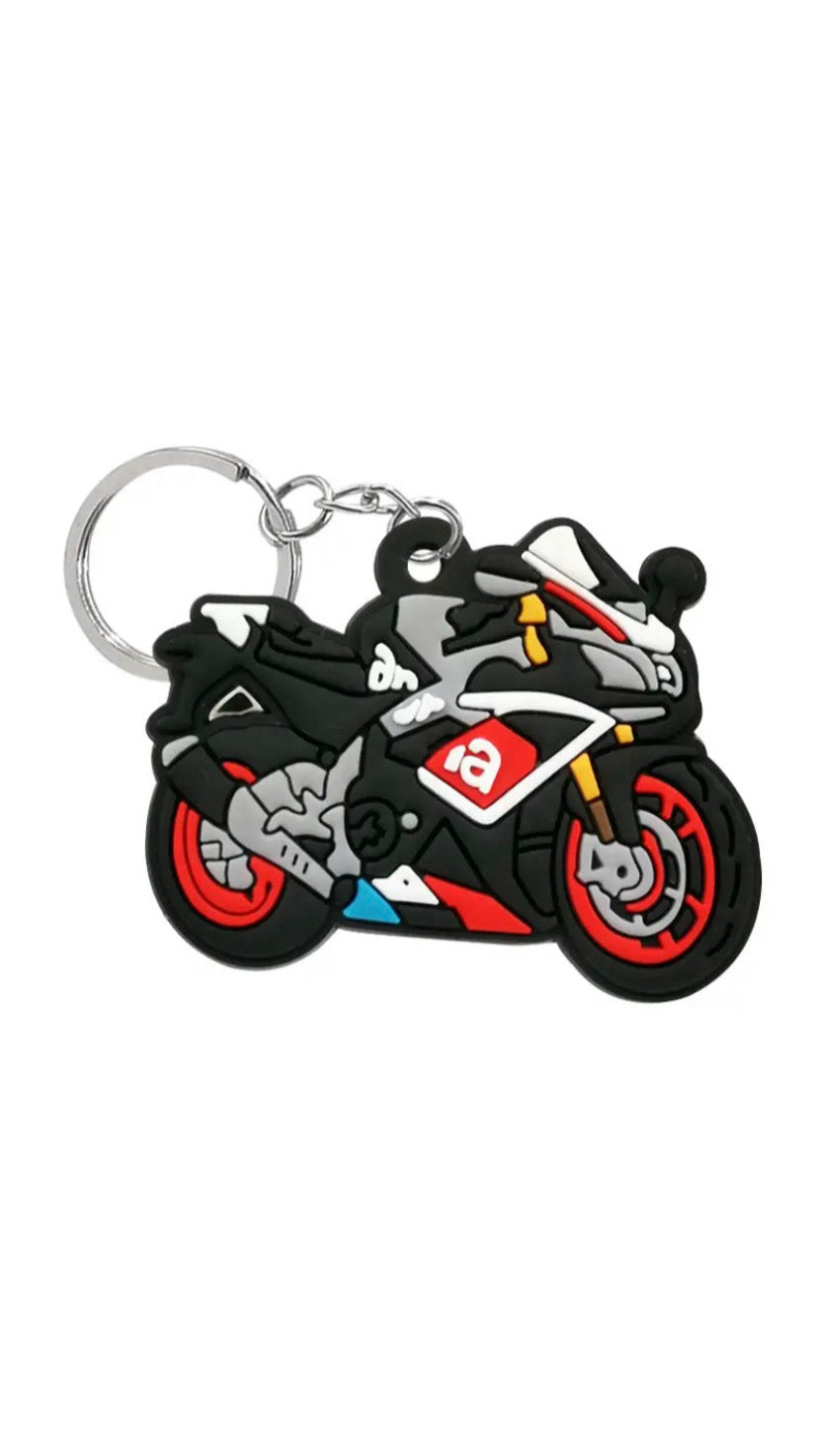 Mini Cartoon Motorcycle Keychain
