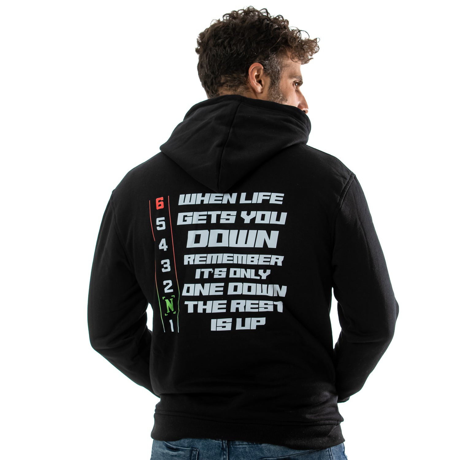 BKMZ Hoodie - When life gets you down remember, it's only one down the rest is up